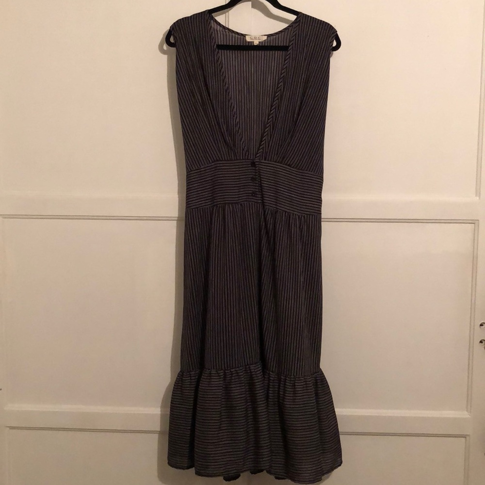 Ruffle hem dress